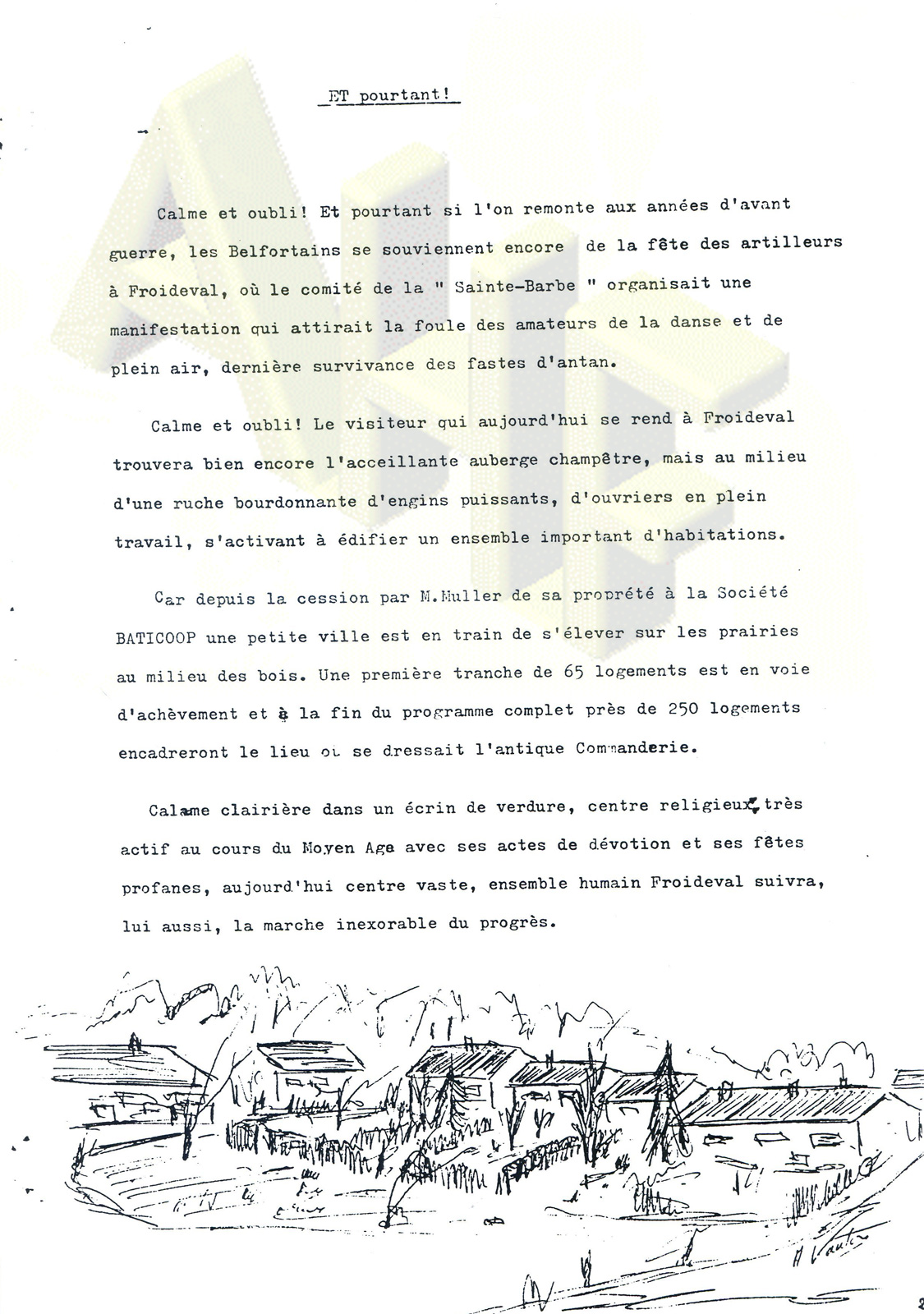 A travers l'histoire de Froideval